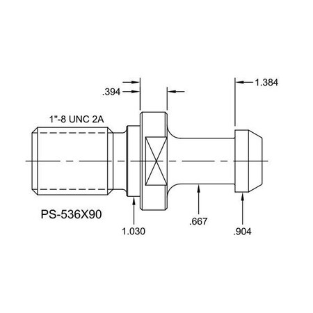 Tj Davies Co Solid Retention Knob PS-536X90